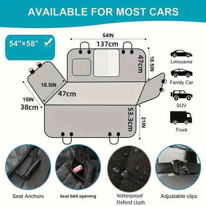 100% Waterproof Car Seat Cover for Dogs